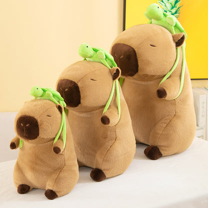 Capybara with Turtle Bag Plush