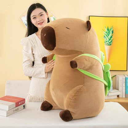 Capybara with Turtle Bag Plush